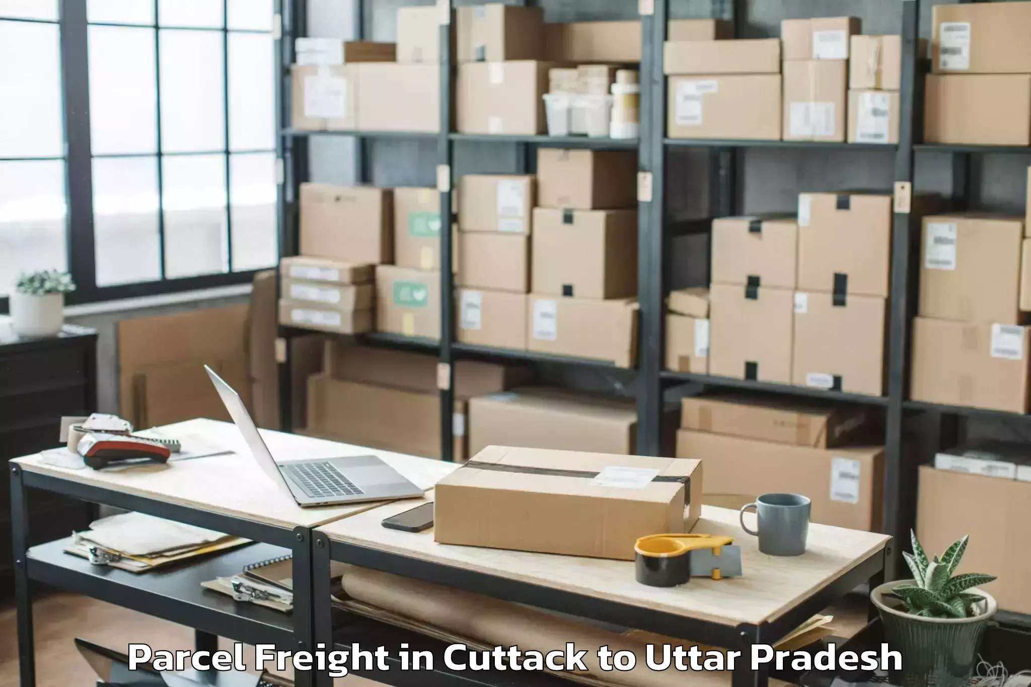 Cuttack to Auraiya Parcel Freight Booking